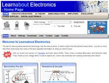 Tablet Screenshot of learnabout-electronics.org